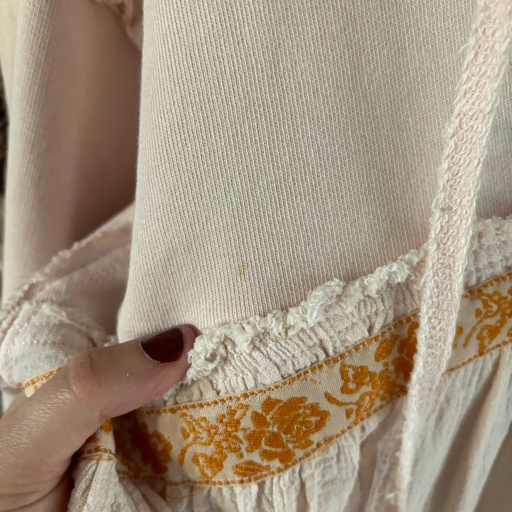 Free People Blush Pink Harry Sweatshirt - Picture 7 of 9